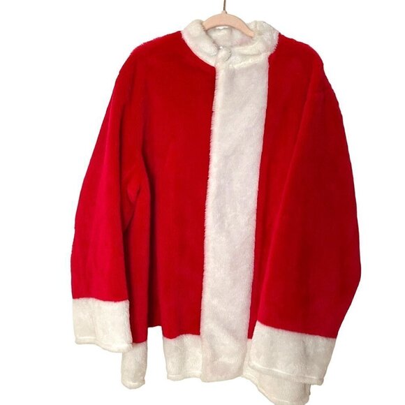 Santa Claus Costume Mens Size Large XL Accessories Wigs Beards Holiday Christmas - Picture 3 of 16